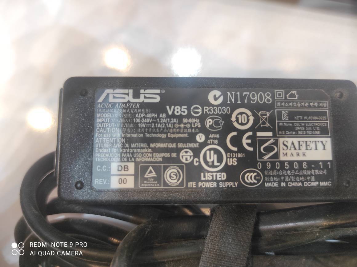  خرید شارژر اصلی لپ تاپ ASUS مدل ADP-40PH AB سوکت سوزنی 19 ولت 2.1 آمپر 