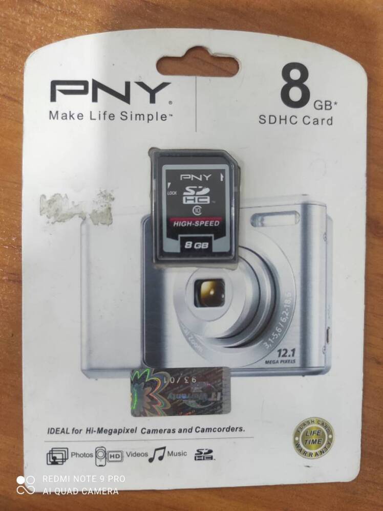 کارت حافظه SD HC Card PNY 8GB