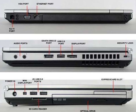  مشخصات لپ تاپ استوک HP EliteBook 8460p i5 2520m 