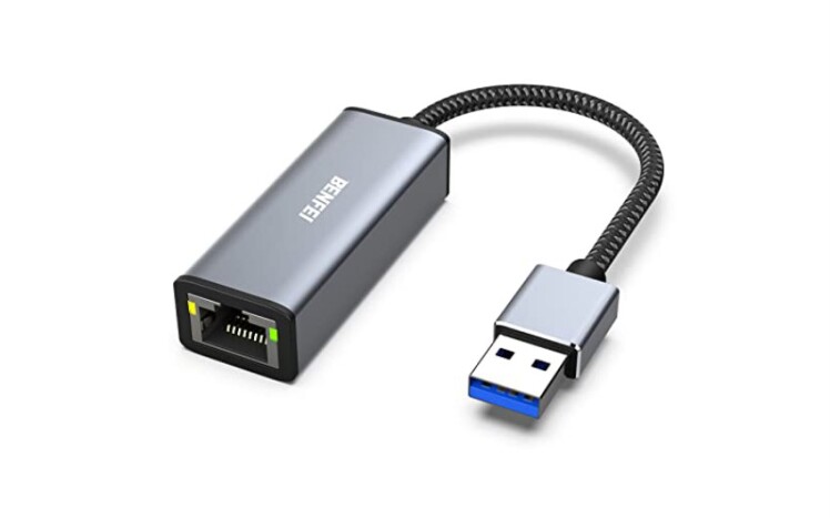  کارت شبکه USB کابلی مشکی RJ45 