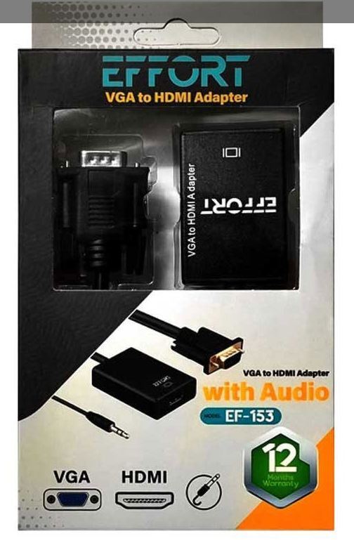  قیمت effort VGA to HDMI ef-153 تبدیل VGA به HDMI ایفورت مدل EF-153 