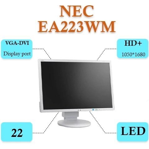  قیمت و خرید مانیتور استوک NEC MultiSync EA223WM سایز 22 اینچ 