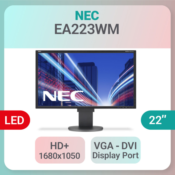 خرید مانیتور استوک NEC MultiSync EA223WM سایز 22 اینچ